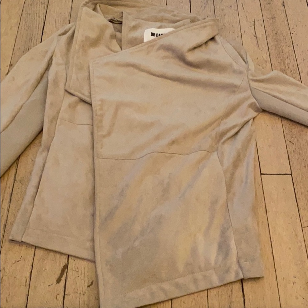 Bb Dakota Faux Suede Drape Jacket - Picture 12 of 16